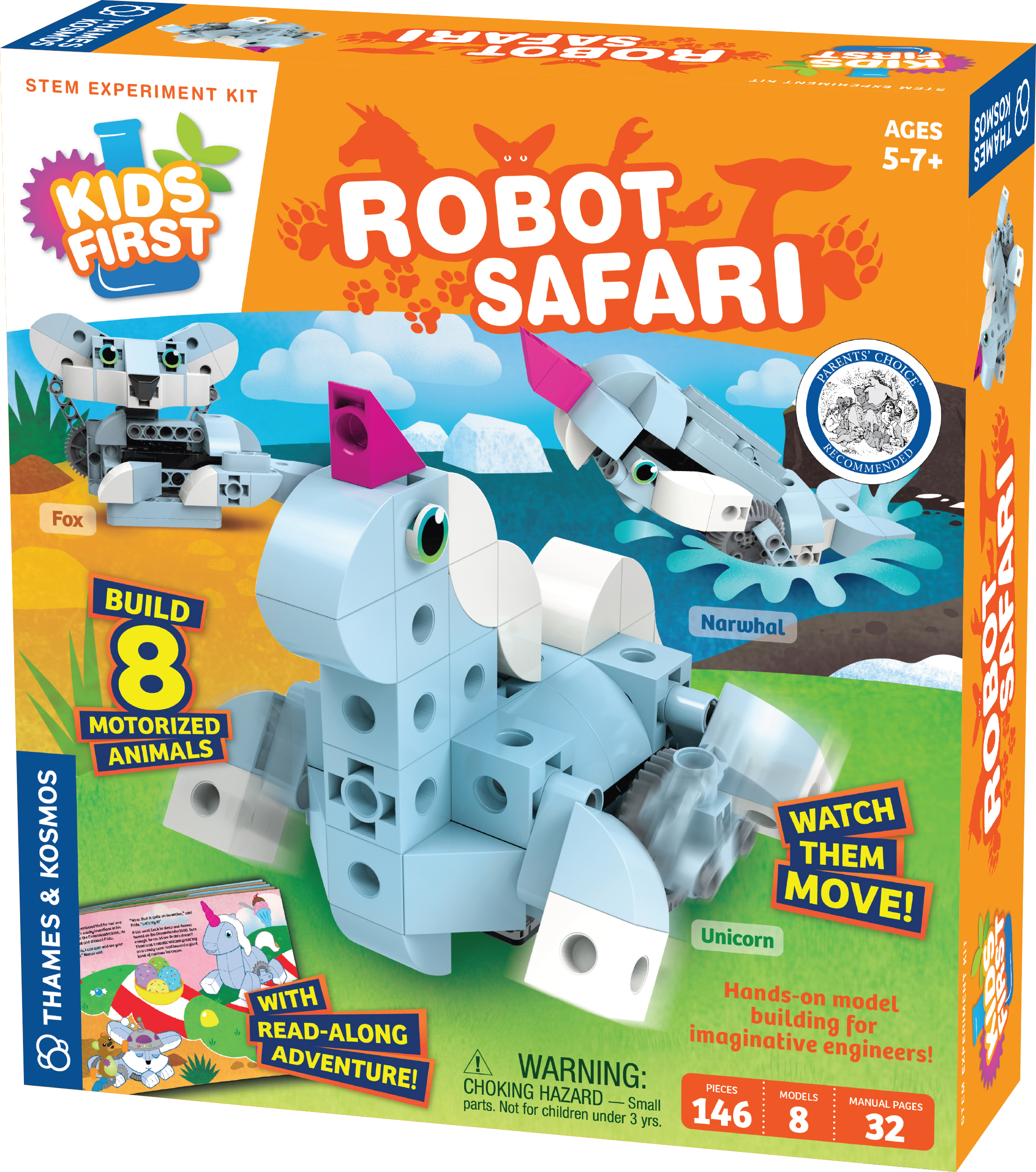 Thames & Kosmos - Kids First: Robot Safari - Introduction to Motorized  Machines - Norchemist